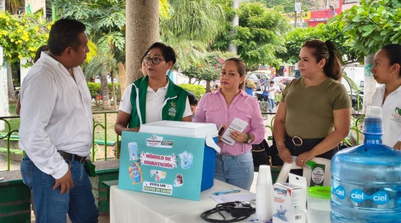 GOBIERNO ESTATAL REFUERZA PREVENCIÓN CON PUNTOS DE HIDRATACIÓN EN LA HUASTECA