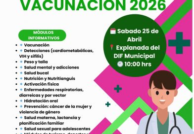 AQUISMÓN SERÁ SEDE DEL ARRANQUE ESTATAL DE LA SEMANA NACIONAL DE VACUNACIÓN