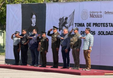 RINDEN PROTESTA 590 JÓVENES Y 3 MUJERES VOLUNTARIAS DEL SERVICIO MILITAR NACIONAL EN CIUDAD VALLES