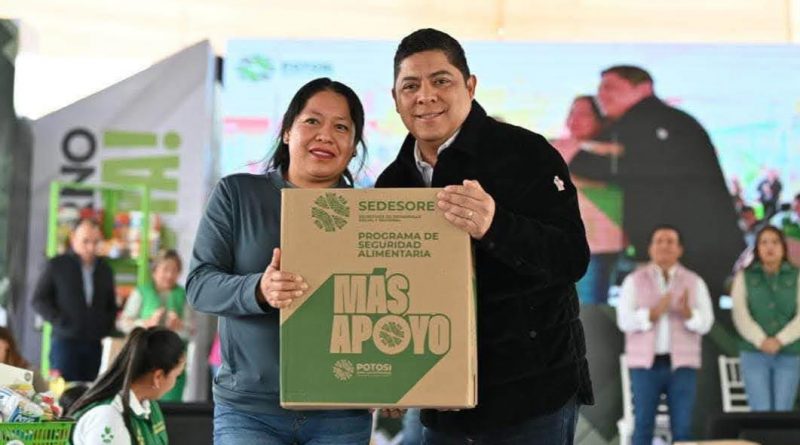 EL GOBERNADOR DEL ESTADO, RICARDO GALLARDO CARDONA, AMPLÍA APOYOS ALIMENTARIOS PARA LAS FAMILIAS POTOSINAS