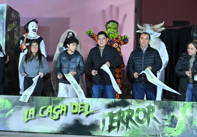EL GOBERNADOR DEL ESTADO RICARDO GALLARDO INAUGURA LA MEGA CASA DEL TERROR CON ACCESO GRATUITO